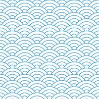 Blue Japanese wave pattern background. Japanese pattern vector. Waves background illustration. for clothing, wrapping paper, backdrop, background, gift card. vector