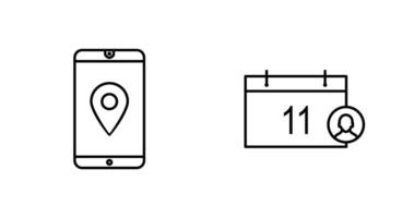 GPS Servicio y evento administración icono vector