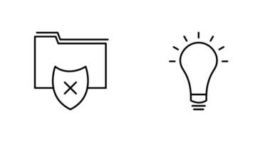 vulnerable folders and innovatives idea Icon vector