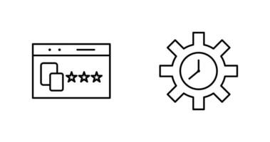 Website Promotion and Time Optimization Icon vector