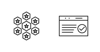 reputaion management and qc passed  Icon vector