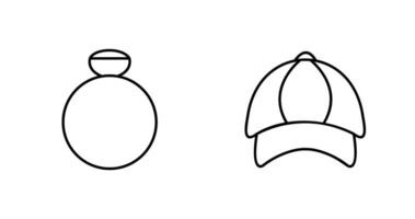 Ring and P Cap Icon vector
