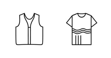 Swimming Vest and Accessory Icon vector