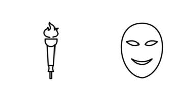 Museum Torch and Ancient Icon vector