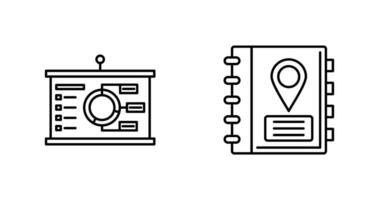 Presentation and Address Icon vector