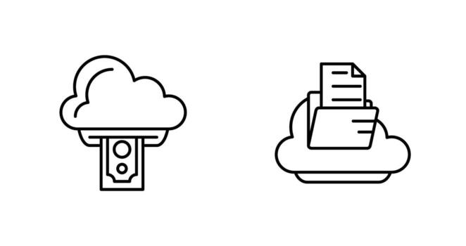 Cloud Computing and Cloud  Icon vector