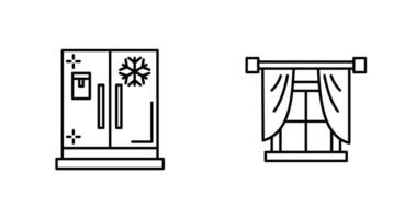 Window and Fridge Icon vector