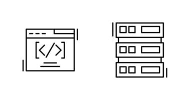 Web Coding ND Server Icon vector