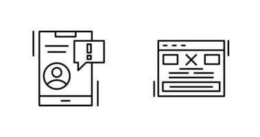 Notification and Error Icon vector