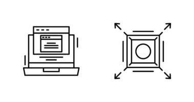 Pop Up and Maximize Icon vector