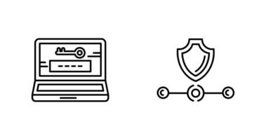 Password and Vpn Icon vector