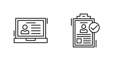 Laptop and Hire Icon vector