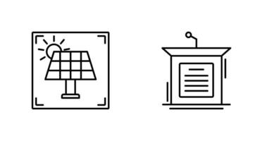 Panel and Podium Icon vector