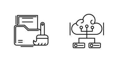 Data Cleaning and Big Data Icon vector