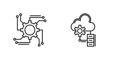 Automation and Big Data Icon vector