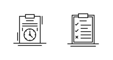 Time Management and Checklist Icon vector