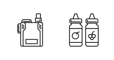 vape y vape líquido icono vector