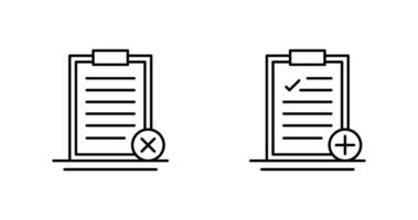 Rejected and Add Icon vector