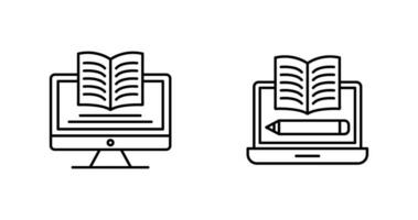 Digital Learning and Written Icon vector