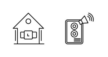 Smartwatch and Speaker Icon vector