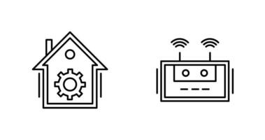 Home Automation and Router Icon vector