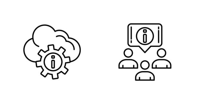 setting and information Icon vector