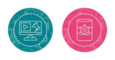 Digital Marketing and Database Management Icon vector
