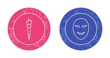 Museum Torch and Ancient Icon vector