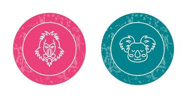 Mandrill and Koala Icon vector