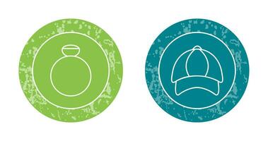 Ring and P Cap Icon vector