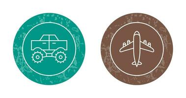 Monster Truck and transport Icon vector