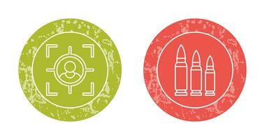 Target and Bullets Icon vector