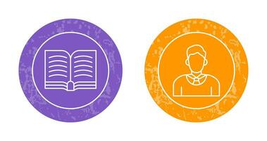 Book and Judge Icon vector