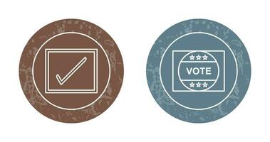 Checkbox and Vote Sticker Icon vector