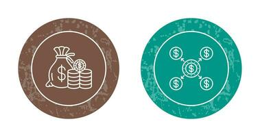Saving and Distribution Icon vector