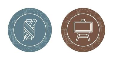 Needle and Easel Icon vector