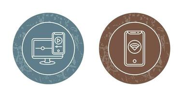 WIFI and Responsive Icon vector