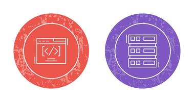 Web Coding ND Server Icon vector