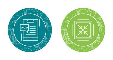 Chat and Minimize Icon vector