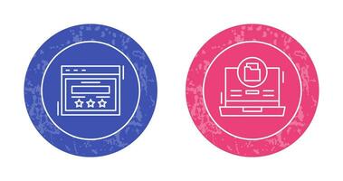 Rating and Data Storage Icon vector