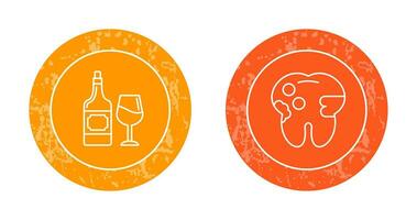 Wine and Caries Icon vector