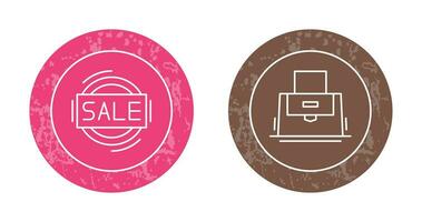 Sale and Purse Icon vector