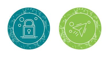 Lock and Send Icon vector