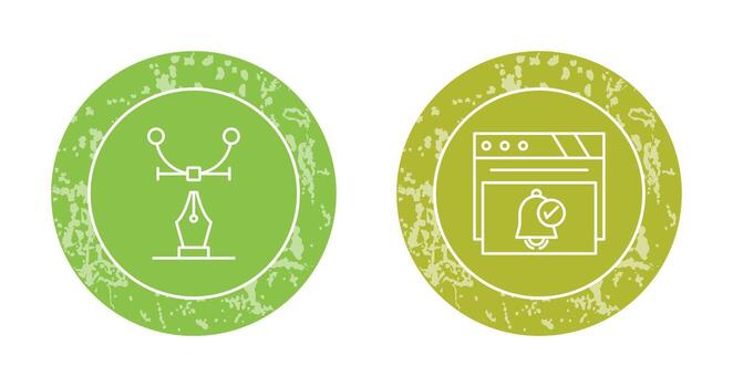 Web Design and Notification Icon vector