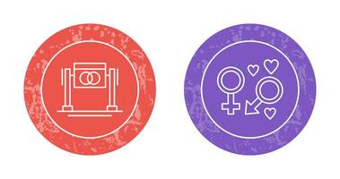 Wedding and Genders Icon vector