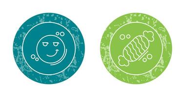 Smirk and Candy Icon vector