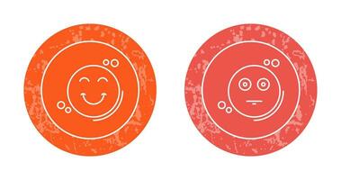 Smile and Neutral Icon vector