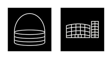 basket and shopping mall Icon vector