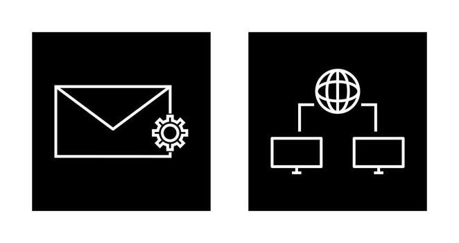 message setting and internet connectivity  Icon vector