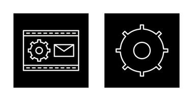 Blogging Service and Setting  Icon vector